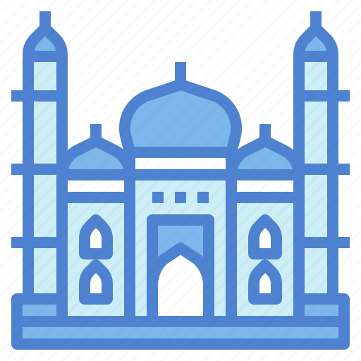 Taj, mahal, india, architectonic, landmark, monuments icon - Download on Iconfinder