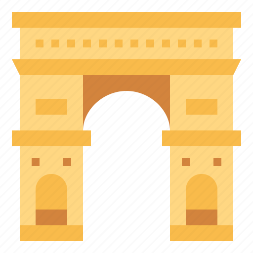 Arch, of, triumph, architecture, landmark, monuments, gate icon - Download on Iconfinder