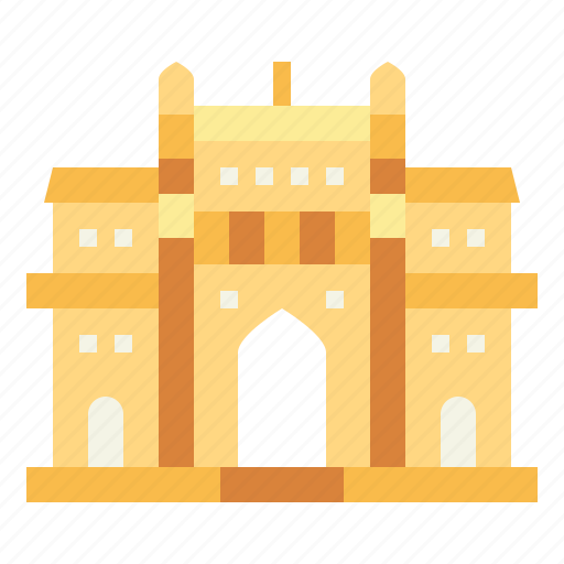 Gate, of, india, architectonic, landmark, mumbai icon - Download on Iconfinder