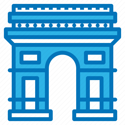 Arc, de, france, landmark, paris, the, triomphe icon - Download on Iconfinder