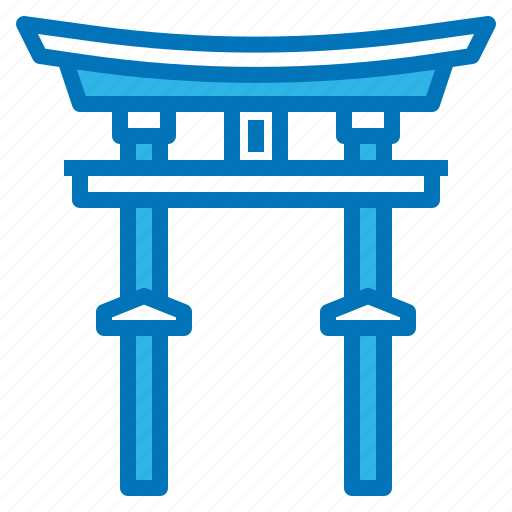 Gate, japan, landmark, temple, torii icon - Download on Iconfinder