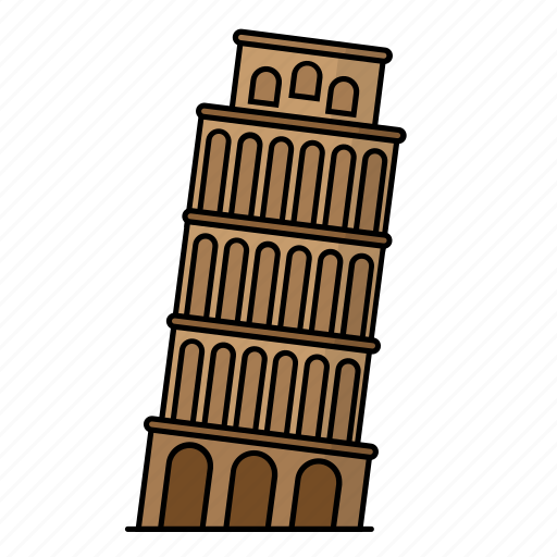 Building, landmark, monument, pisa tower icon - Download on Iconfinder