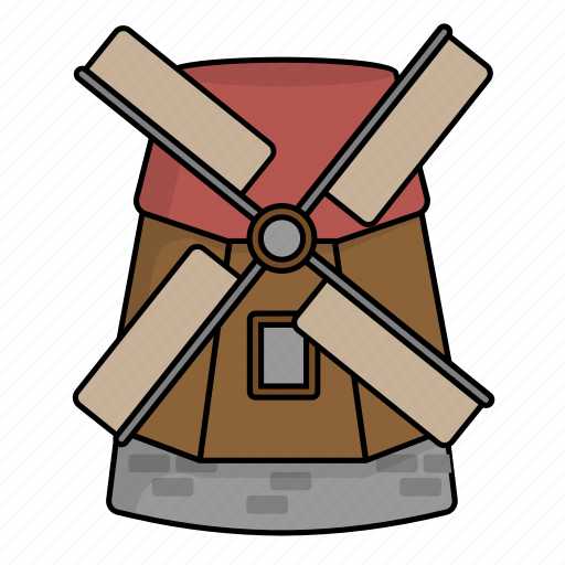 Building, landmark, monument, windmill icon - Download on Iconfinder