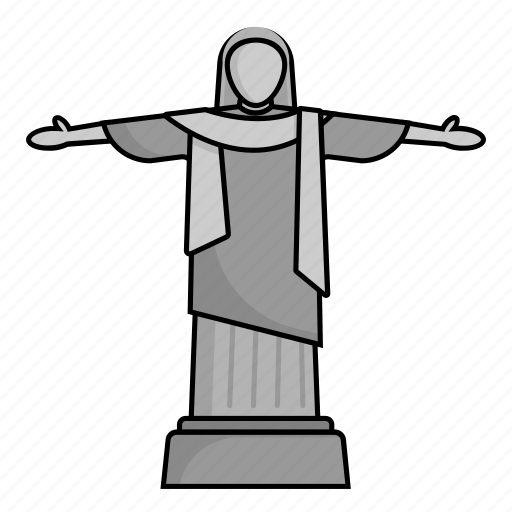 Brazil, building, christ the redeemer, landmark, monument icon - Download on Iconfinder