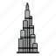 building, burj khalifa, landmark, monument 