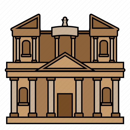 Building, landmark, monument, petra icon - Download on Iconfinder