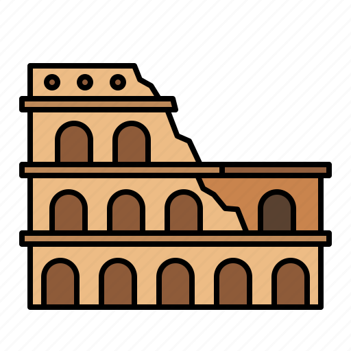 Colosseum, travel, monument, tower, architecture, tourism, building icon - Download on Iconfinder