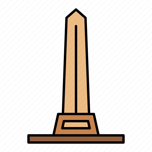 Obelisk, travel, monument, tower, architecture, tourism, building icon - Download on Iconfinder