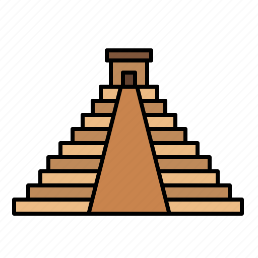 Aztec, pyramid, travel, monument, tower, architecture, tourism icon - Download on Iconfinder