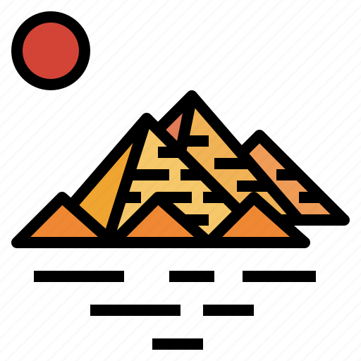 Desert, egypt, giza, landmark, pyramid icon - Download on Iconfinder