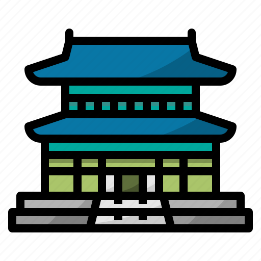 Building, gyeongbokgung, korea, landmark, palace icon - Download on Iconfinder