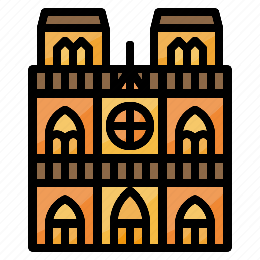 Building, dame, france, landmark, notre, paris icon - Download on Iconfinder