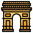 arc, de, france, landmark, paris, the, triomphe
