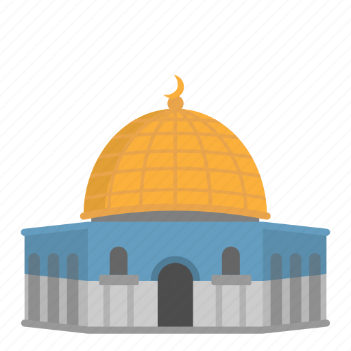 Building, dome of the rock, landmark, monument, palestine icon - Download on Iconfinder