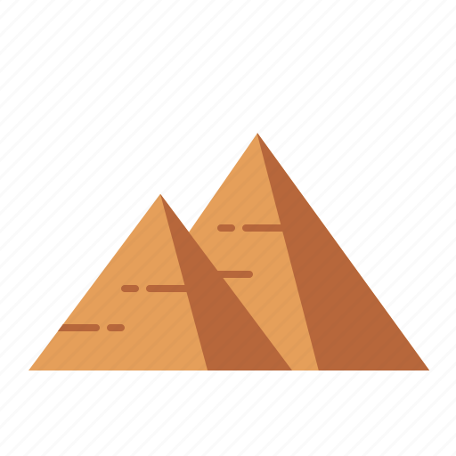 Pyramid, ancient, cairo, egypt, monument, architecture, pharaoh icon - Download on Iconfinder