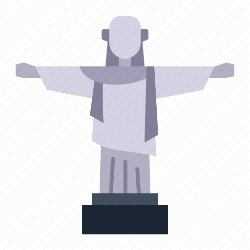 Christ, redeemer, tourism, brazil, landmark, rio, statue icon - Download on Iconfinder