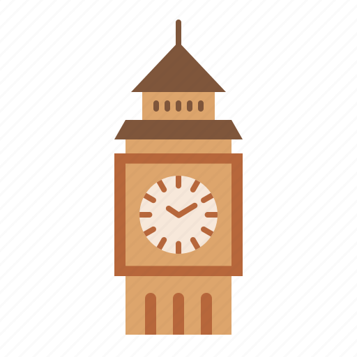 London, clock, architecture, britain, tower, landmark, building icon - Download on Iconfinder