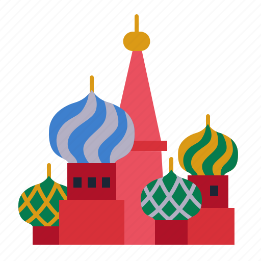Basil, cathedral, city, russia, moscow, architecture, landmark icon - Download on Iconfinder