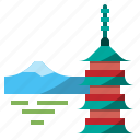 chureito, fuji, japan, landmark, mountain, pagoda