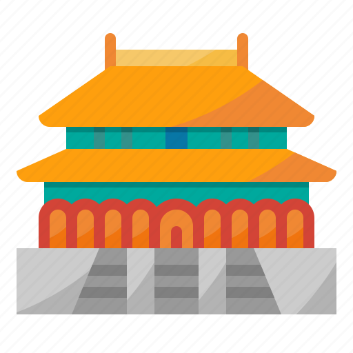 China, city, forbidden, landmark, palace icon - Download on Iconfinder