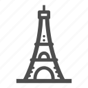 landmark, travel, building, architecture, paris landmark, eifel, tower