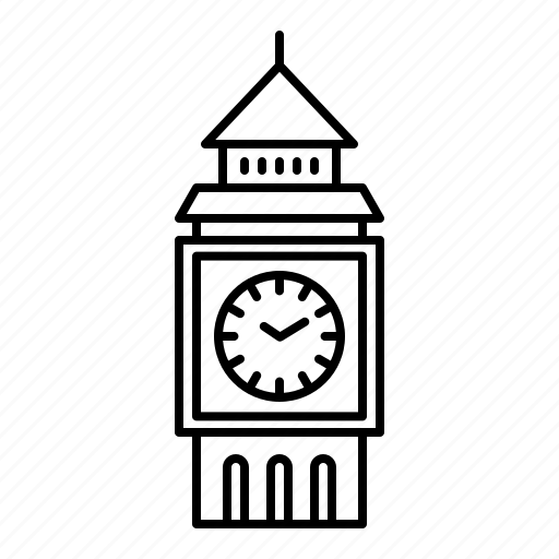 Big, ben, london, clock, architecture, britain, tower icon - Download on Iconfinder