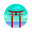 gate, historical, japan, landmark, sight, torii 
