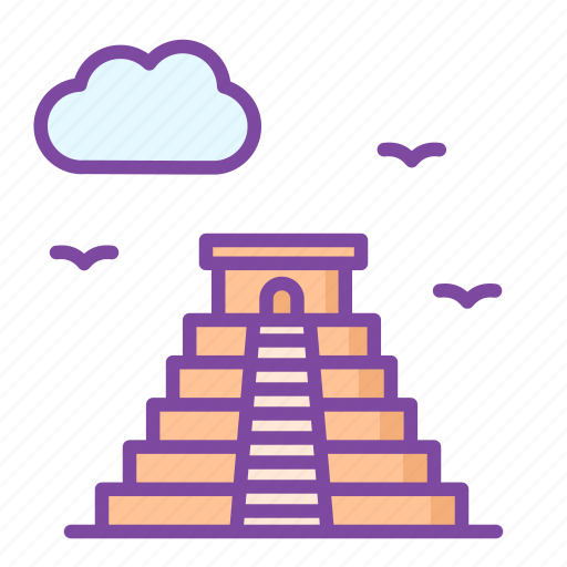 Mesoamerika, pyramid, maya, landmark icon - Download on Iconfinder