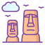 moai, landmark, chile, architecture 