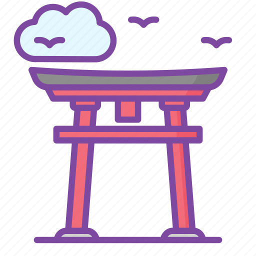 Torii gate, landmark, japan, temple icon - Download on Iconfinder