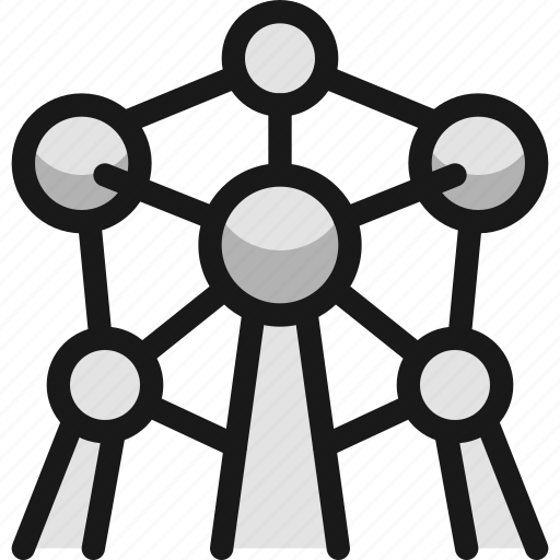 Landmark, atomium icon - Download on Iconfinder