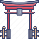 asia, gate, historical, japan, landmark, monument, world 