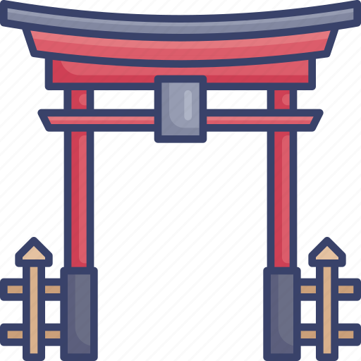 Asia, gate, historical, japan, landmark, monument, world icon - Download on Iconfinder