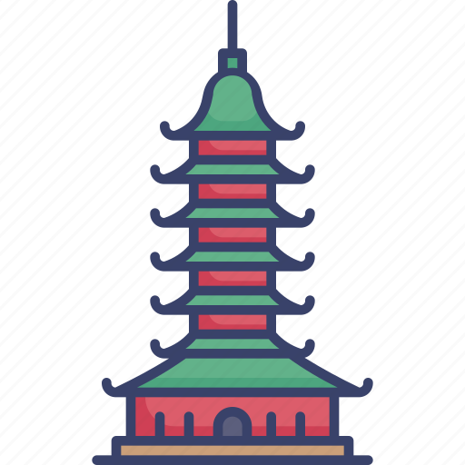 Asia, building, historical, landmark, monument, tower, world icon - Download on Iconfinder