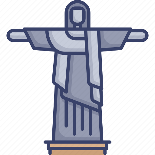 Historical, jesus, landmark, monument, rio, world icon - Download on Iconfinder
