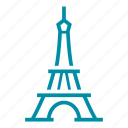 eiffel tower, france, paris, french, landmark, sight