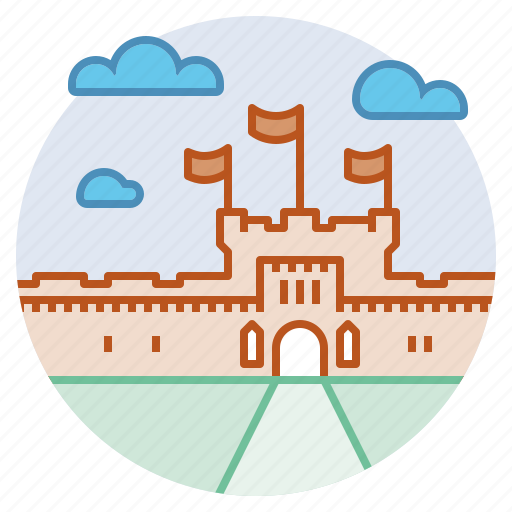 Edinburgh castle, fortress, historic, kingdom, landmark, scotland, stronghold icon - Download on Iconfinder
