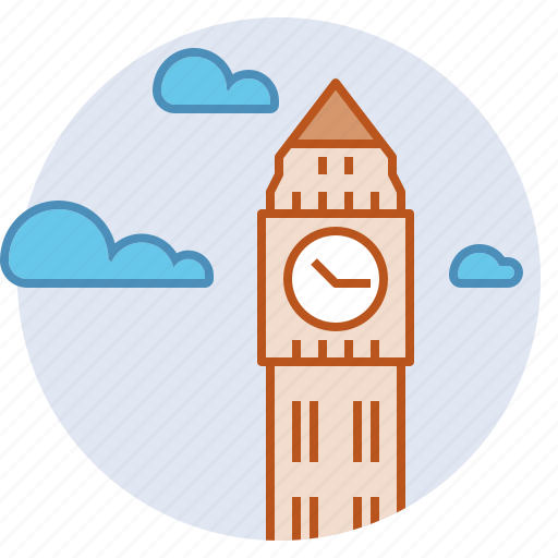 Big ben, british, clock tower, landmark, london icon - Download on Iconfinder