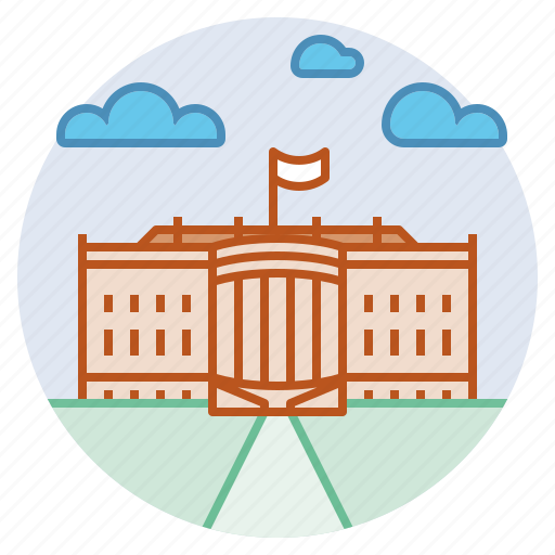 Landmark, president, residence, united states, washington dc, white house icon - Download on Iconfinder