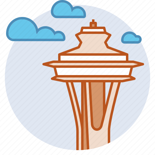 Landmark, observation tower, pacific northwest, seattle, space needle icon - Download on Iconfinder