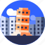 circle, flat icon, italy, landscape, pizza tower, tourism 