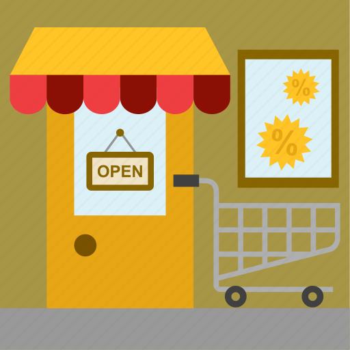 Business, cart, entrance, sales, shop, shopping, store icon - Download on Iconfinder