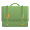 green, laptop, bag 
