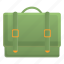 green, laptop, bag 