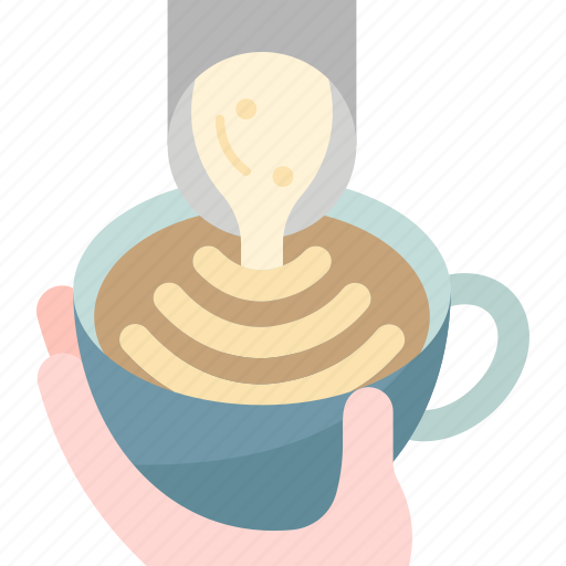 Latte, art, milk, pouring, coffee icon - Download on Iconfinder