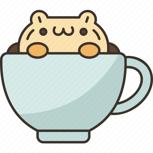 Latte, art, shape, foam, design icon - Download on Iconfinder
