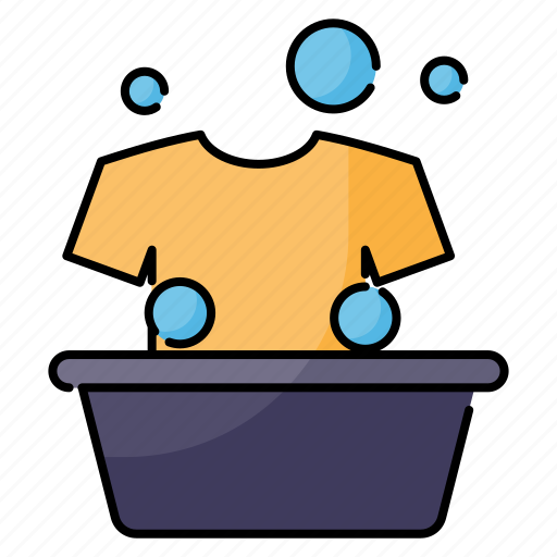 Cleaning, clothes, laundry, soap, tshirt, wash, washing icon - Download on Iconfinder