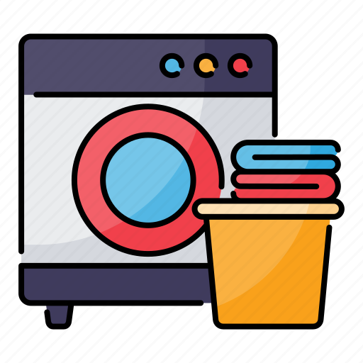 Cleaning, clothes, laundry, wash, washing machine icon - Download on Iconfinder