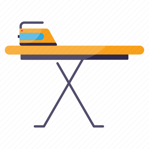 Drying, iron, ironing board, laundry icon - Download on Iconfinder