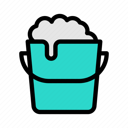 Bucket, soap, bubble, laundry, washing icon - Download on Iconfinder